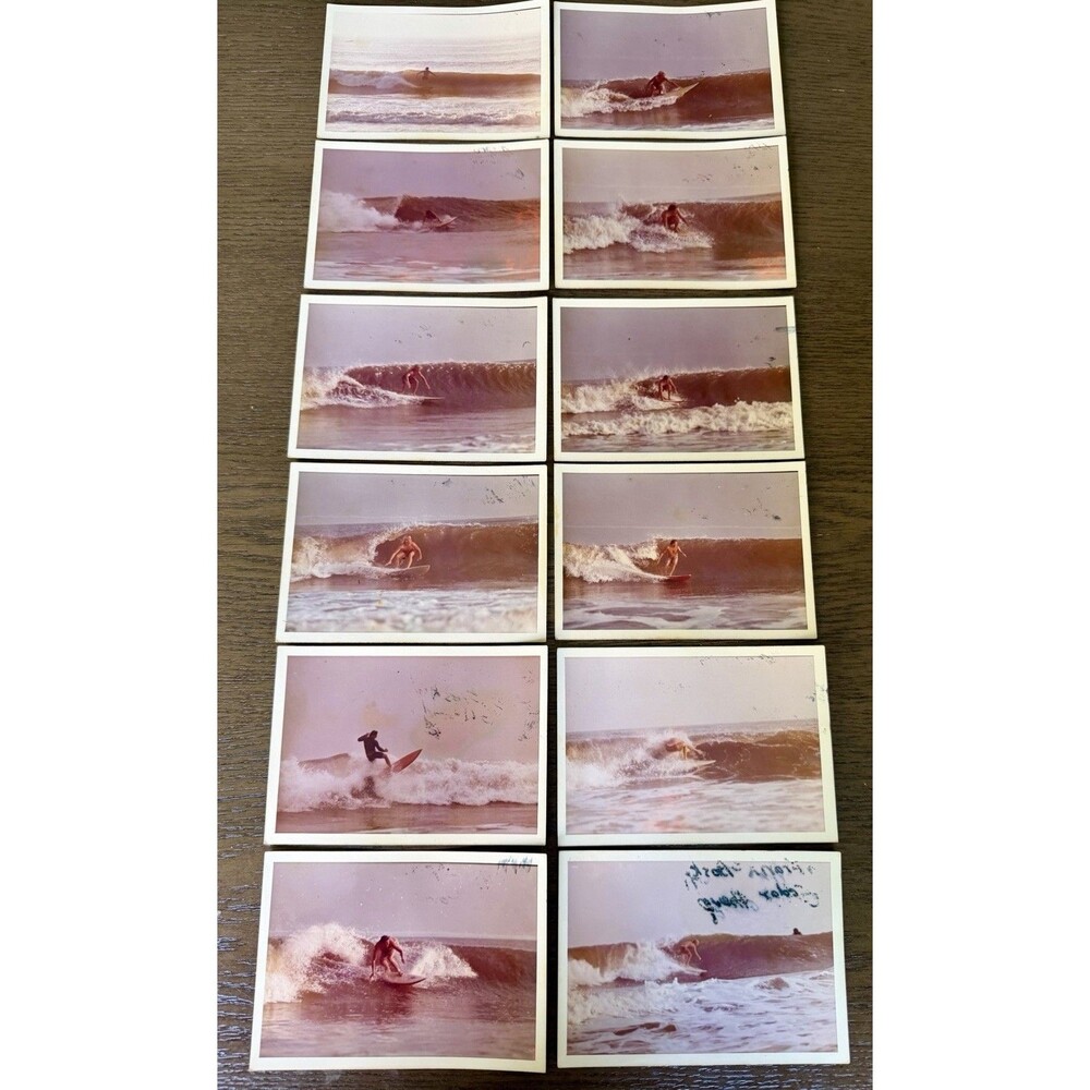 Lot Of 12 Vintage 70’s Surfing “Cedar Grove” Surf Photographs